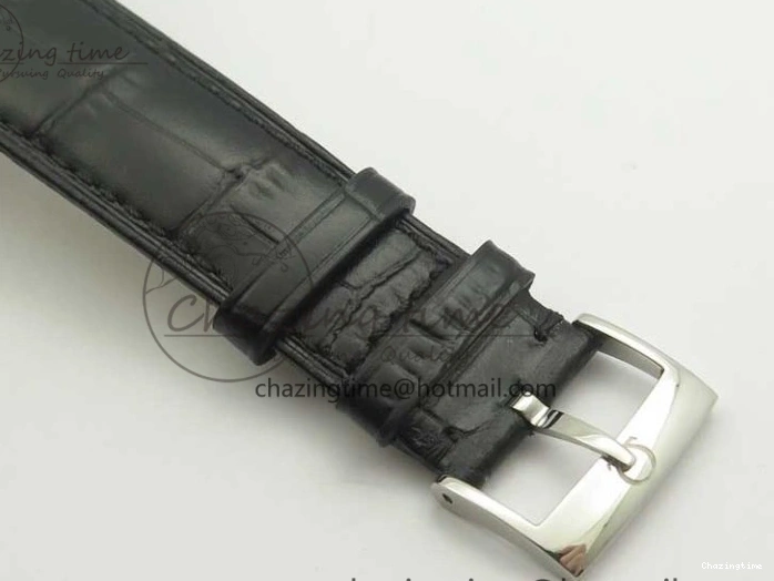 0325 De Ville Prestige Small Second TWF 1:1 Best Edition Black Dial on Black Leather Strap MIYOTA Resilient 8037